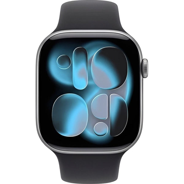 APPLE WATCH S11 46MM GPS MEV44LW/A SPACE GRAY ALUM BLACK SPORT BAND M/L