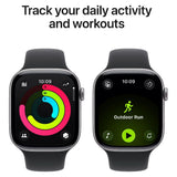 APPLE WATCH S11 46MM GPS + CELL MFC94LW/A SPACE GRAY ALUM BLACK SPORT BAND S/M
