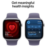APPLE WATCH S11 46MM GPS + CELL MFCP4LW/A SILVER ALUM PURPLE FOG SPORT BAND S/M