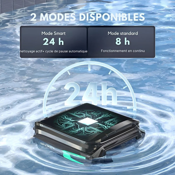 ASPIRADOR ROBOT PISCINA WYBOT F1 SOLAR 7L/33W/BLACK