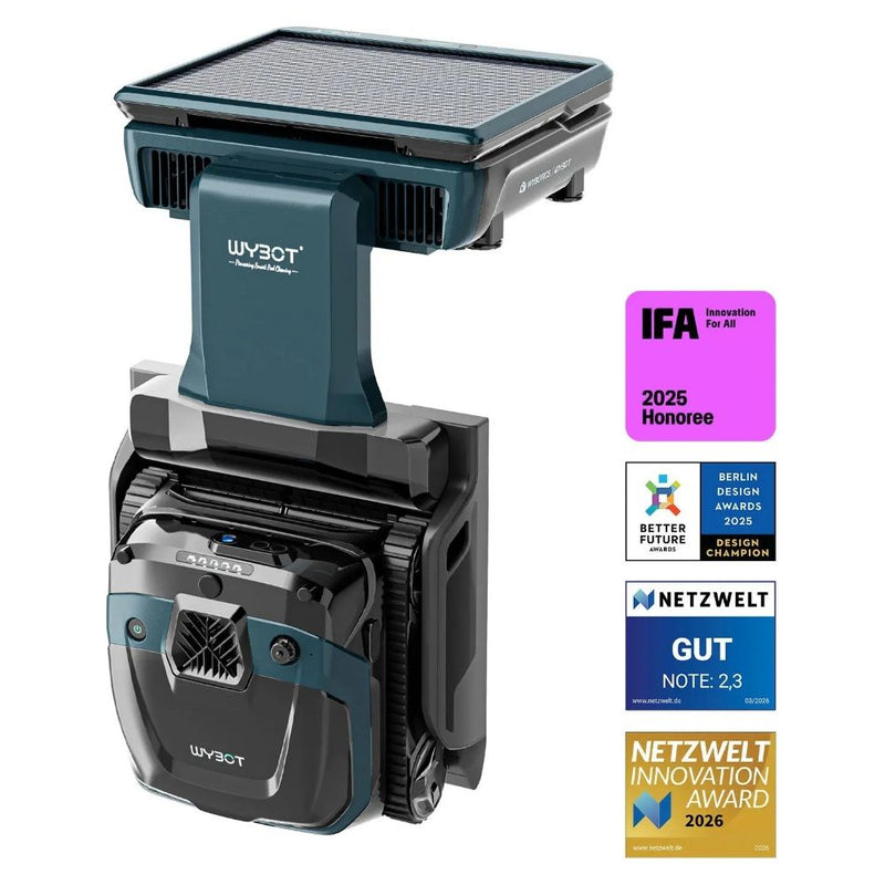 ASPIRADOR ROBOT PISCINA WYBOT S3 7800MAH/150MIN/MAPEO 3D/CAMARA IA/BASE SOLAR AUTOVACIADO