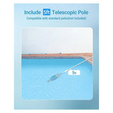 ASPIRADOR MANUAL PISCINA WYBOT HJ10P 5200MAH/60MIN/FILTRO 0.5L/MANGO TELESCOPICO