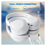 AURICULAR ATTACK SHARK G300 ANC BT/ULTRA-LIGHT/DUAL MODE/WHITE