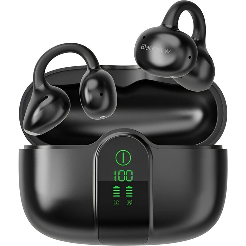 AURICULAR BLACKVIEW AIRBUDS 15 OPEN-EAR BT/TOUCH/ENC/TWS/MIC/IPX5/LED BLACK 153039