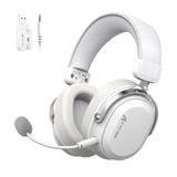 AURICULAR WIRELESS ATTACK SHARK L30 PRO HEADSET/BT/QUAD-MODE/MIC 360°/NC/WHITE/SILVER