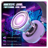 AURICULAR WIRELESS ATTACK SHARK L30 PRO HEADSET/BT/QUAD-MODE/MIC 360°/NC/WHITE/SILVER