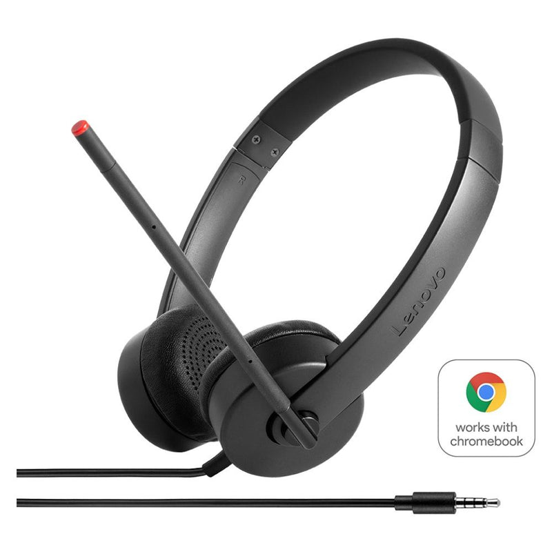 AURICULAR OVER-EAR 3.5MM LENOVO ESSENTIAL STEREO ANALOG HEADSET CH-6165-1 MIC/BLACK
