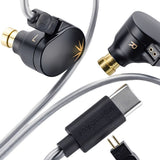AURICULAR MOONDROP CHU 2 DSP IN-EAR MONITOR C/CABLE USB-C BLACK