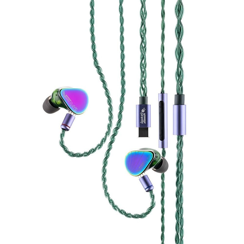 AURICULAR MOONDROP RAYS GAMING IN-EAR MONITOR ANC C/CABLE USB-C BLACK 147753