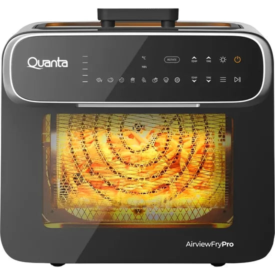 FREIDORA ELECTRICA QUANTA QTFTH130 4-IN-1  C/HORNO 360°/13L/1600W/BLACK/220V 60HZ Product