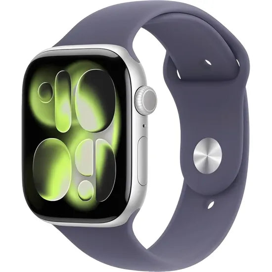 APPLE WATCH S11 46MM GPS MEV94LW/A SILVER ALUM PURPLE FOG SPORT BAND S/M