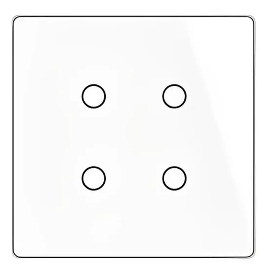 INTERRUPTOR SMART TOUCH MOES WRS-BR4-WH 4BOTON/WIFI/RF/ALEXA/GOOGLE/WHITE Product