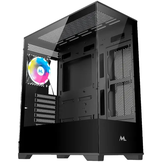 GABINETE MTEK GAMER MCG-AIR01-B VIDRIO TEMP/ARGB/ BLACK Product