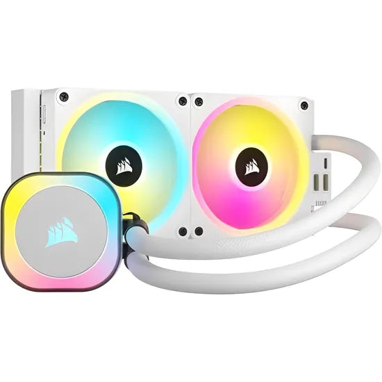 COOLER LIQUID CORSAIR H100I RGB AIO WHITE CW-9061005-WW