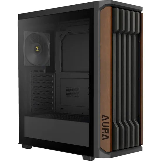 GABINETE GAMDIAS AURA GC11 WOOD /MICRO TOWER/BLACK/4FAN ARGB 1GTA.BR