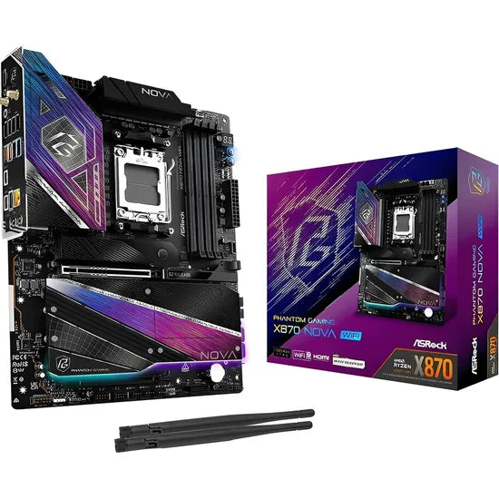 PLACA MADRE ASROCK AM5 X870 NOVA WIFI HDMI/USB3.2/M.2/DDR5/ATX Product