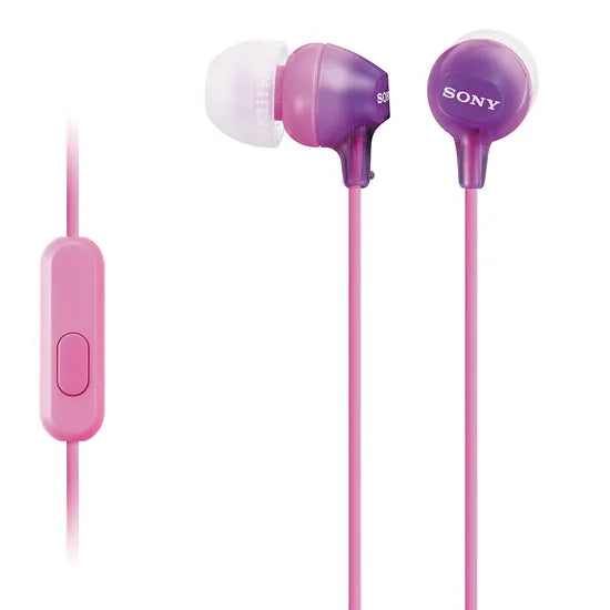 AURICULAR SONY IN-EAR MDR-EX15AP VIOLET C/MIC.