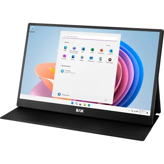 MONITOR PORTATIL TOUCH 15.6"" BAK BK-1563-T FHD IPS/USB-C/HDMI/ESTUCHE