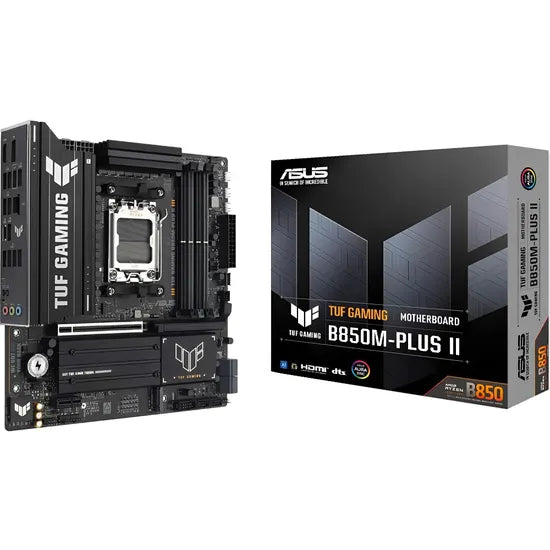 PLACA MADRE ASUS AM5 TUF GAMING B850M-PLUS II HDMI/DP/USB3.2/3M.2/DDR5/MATX