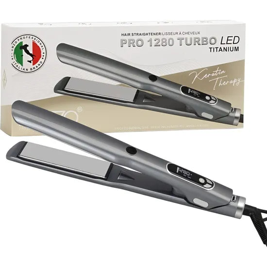 PLANCHITA ENZO PRO 1280 TURBO LED TITANIUM EN-3225 GRAY BIVOLT