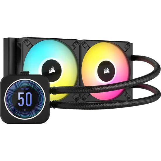 COOLER LIQUID CORSAIR H100I ELITE LCD XT 240MM 1700/1200/AM4/AM5 CW-9060074-WW Product