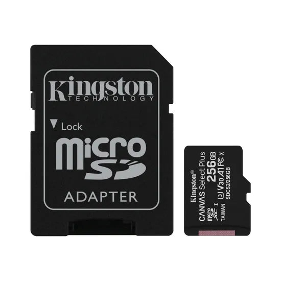 MICRO SD 256GB KINGSTON CANVAS PLUS 100MB/S (SDCS2/256GB) Product