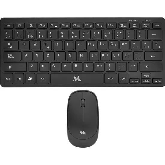 KIT TECLADO+MOUSE WIRELESS MTEK KM-5276B-ESP BLACK ESPAÑOL Product