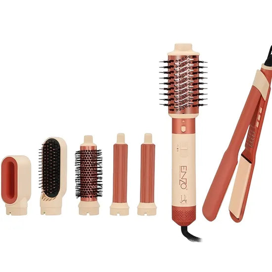 KIT PLANCHITA Y MODELADOR ENZO 6-IN-1 EN-6601 220V Product