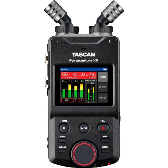 GRABADOR TASCAM PORTACAPTURE X6 - 6 CANALES - 32BITS (2 XLR - 2 MICS - 2 VIRTUAL TRACK) Product