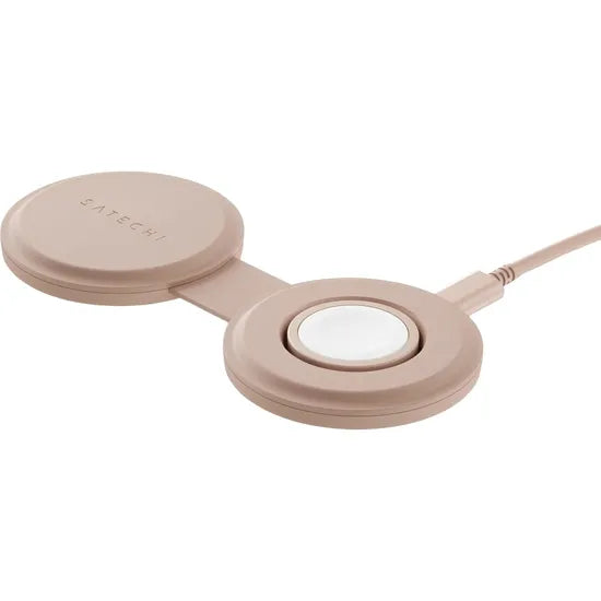 CARGADOR WIRELESS/SOPORTE 2-IN-1 SATECHI ON THE GO ST-QTG21R QI2 ROSE Product