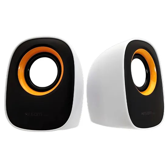 SPEAKER PARA PC ARGOM EKO USB 2.0 BLACK/WHITE ARG-SP-1020