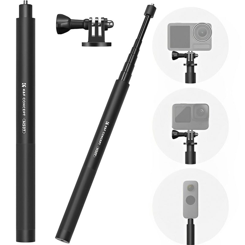 BASTON DE SELFIE INVISIBLE K&F - 153CM - GOPRO - INSTA360 - DJI ACTION ( KF09.132)