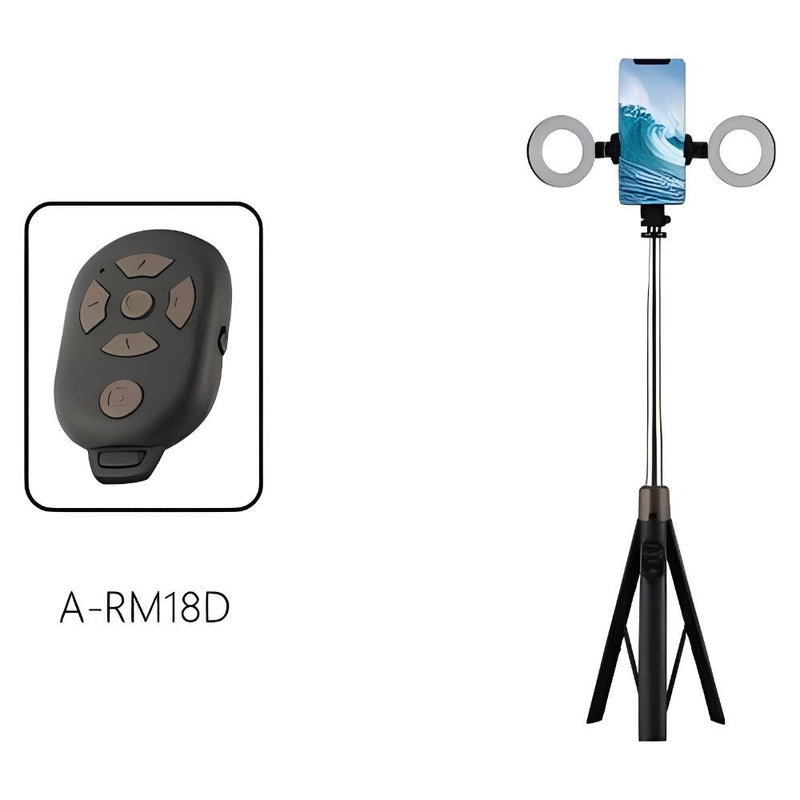 TRIPODE BASTON DE SELFIE SATELLITE A-RM18D BLACK