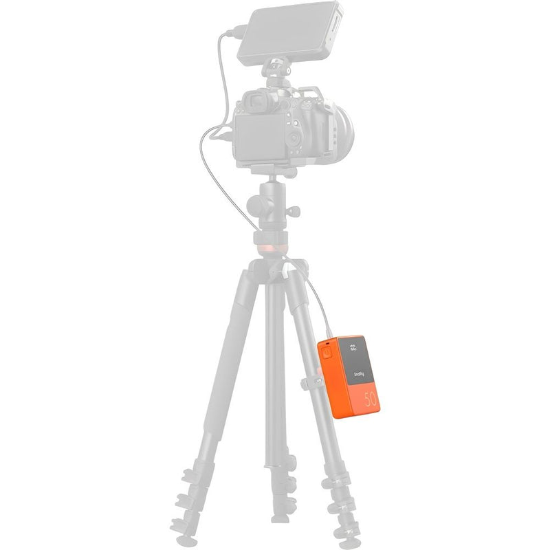 SMALLRIG BATERIA V-MOUNT VB50 MINI USB-C/USB-A/DTAP/DC8V/DC12V - (ORANGE) 4871 140165