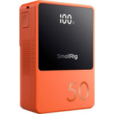 SMALLRIG BATERIA V-MOUNT VB50 MINI USB-C/USB-A/DTAP/DC8V/DC12V - (ORANGE) 4871 140165