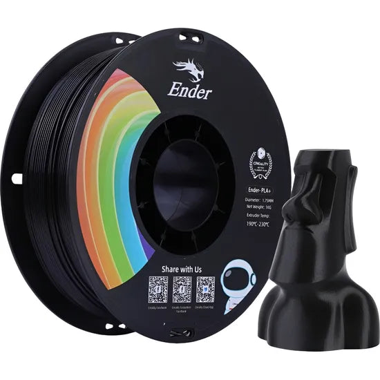 FILAMENTO P/IMPRESORA 3D CREALITY EN-PLA+ BLACK/1KG/1.75MM (3301010306) Product