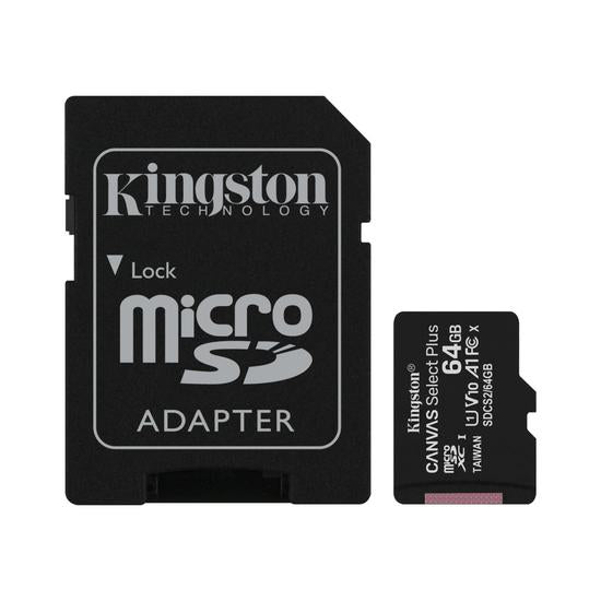 Tarjeta de Memoria Kingston Canvas Select Plus Micro SDXC 64GB Clase 10