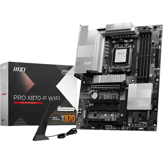 PLACA MADRE MSI AM5 X870-P PRO WIFI HDMI/DP/USB3.2/3M.2/DDR5/ATX Product