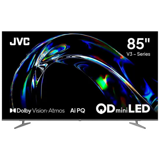 TV SMART 85""JVC 85KM958 QDMINI 4K/120HZ/GOOGLE TV/HDMI/BT/ATMOS2.0/DOLBY/BK