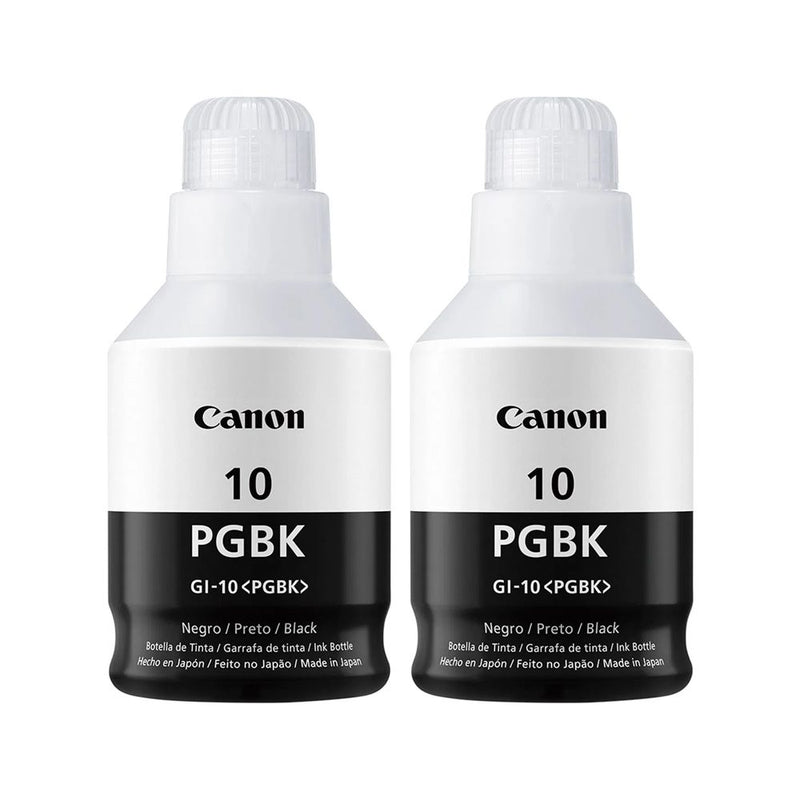BOTELLA DE TINTA CANON GI-10PGBK+GI-10PGBK 170ML (G5010-G6010-G7010-G2160-G3160)