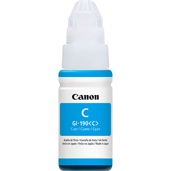 BOTELLA DE TINTA CANON GI-190 CYAN 70ML (G1110-G2110-G3110-G4110)