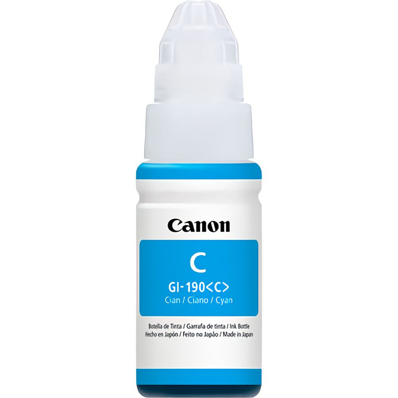 BOTELLA DE TINTA CANON GI-190 CYAN 70ML (G1110-G2110-G3110-G4110)