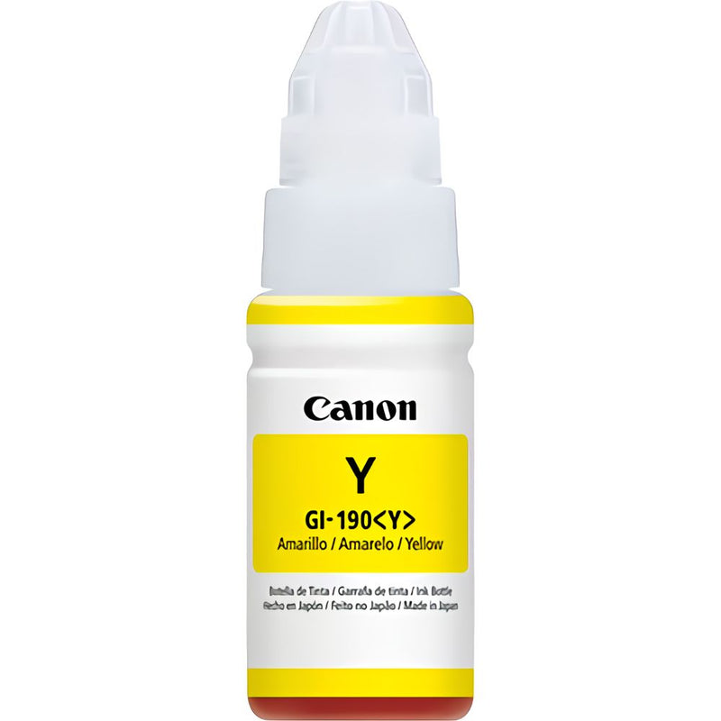 BOTELLA DE TINTA CANON GI-190 YELLOW 70ML (G1110-G2110-G3110-G4110)