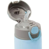 BOTELLA BUBBA KIDS C/PAJITA Y CORDON DE TRANSPORTE OSO CELESTE - 400ML