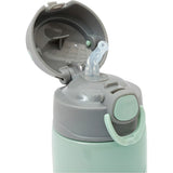 BOTELLA BUBBA KIDS C/PAJITA Y CORDON DE TRANSPORTE OSO VERDE - 400ML