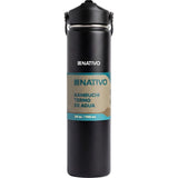 TERMO NATIVO KAMBUCHI P/AGUA - 700ML - NEGRO