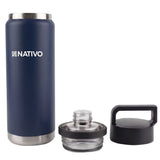 TERMO NATIVO KAMBUCHI P/ AGUA TAPA DOBLE - 1LT - AZUL