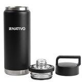 TERMO NATIVO KAMBUCHI P/ AGUA TAPA DOBLE - 1LT - NEGRO