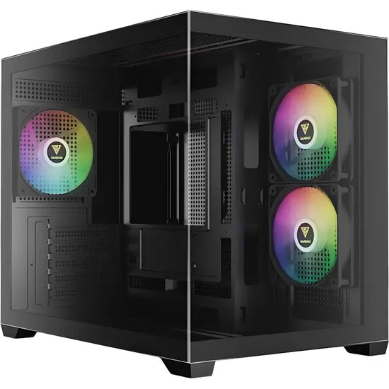 GABINETE GAMDIAS AURA GC10M V2 ARGB /MICRO TOWER/BLACK/3FAN ARGB 1GTA.BR