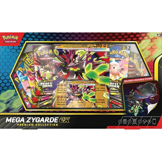 POKEMON TCG MEGA ZYGARDE EX PREMIUM COLLECTION WITH 8 BOOSTER PACKS